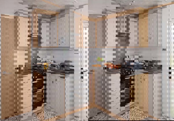 Internal of a Caravan Kitchen