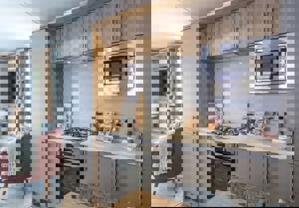 Internal of a Caravan Kitchen