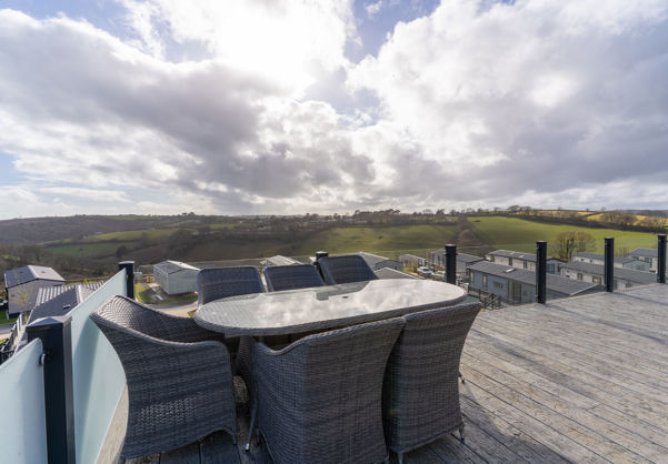 View from lodge across valley