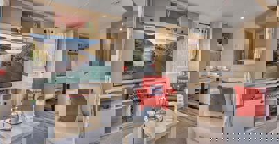 Internal of Caravan Lounge Area