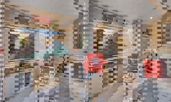 Internal of Caravan Lounge Area