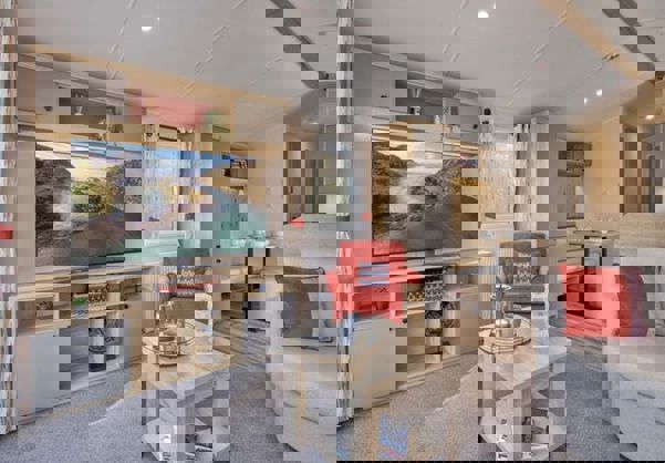 Internal of Caravan Lounge Area