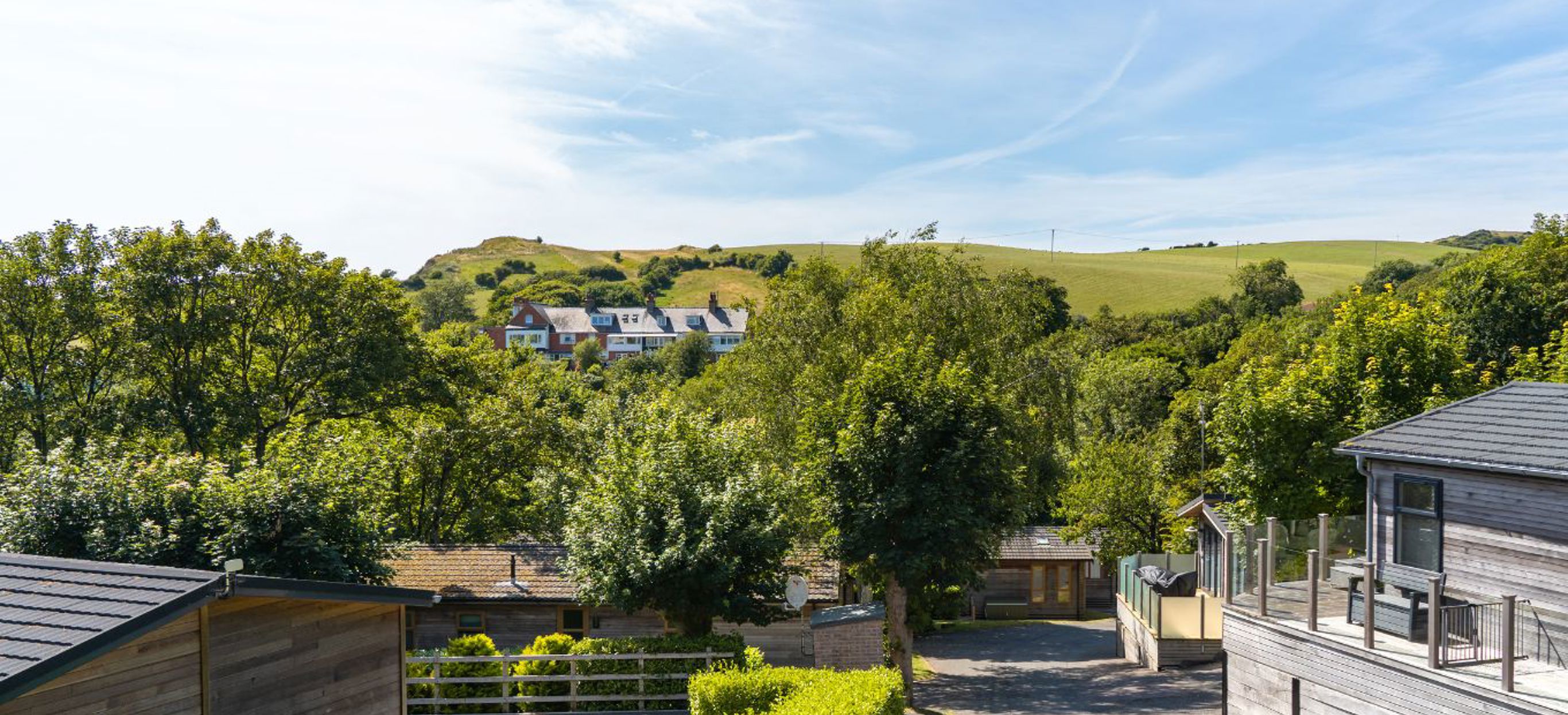 Views of countryside from lodge