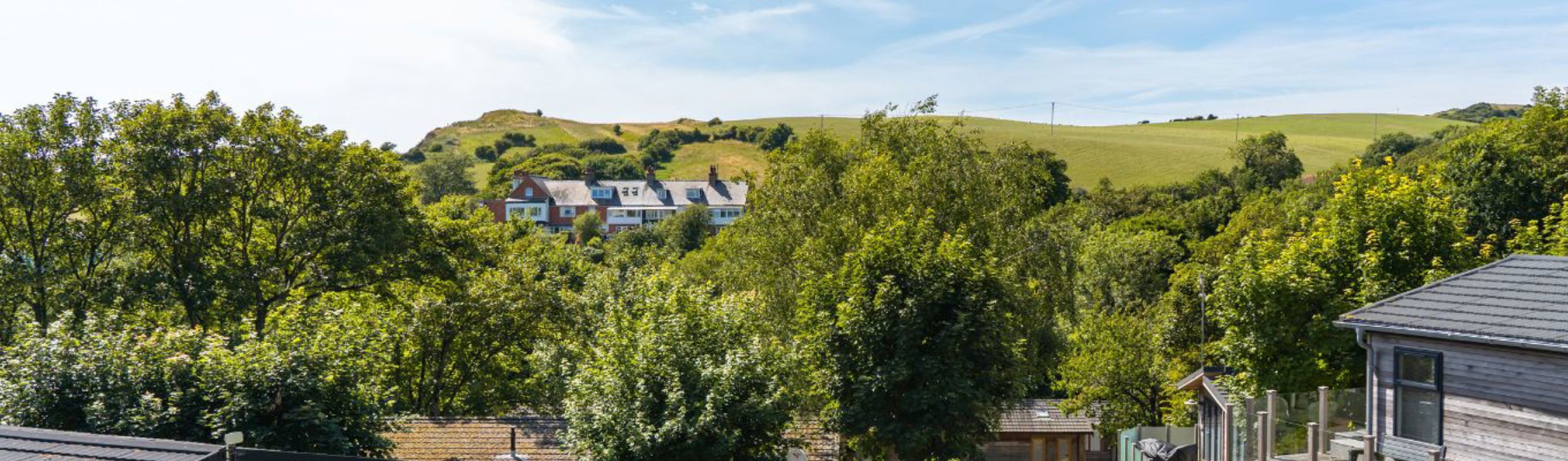 Views of countryside from lodge