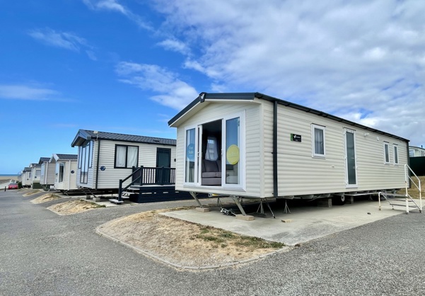 External of a caravan on pitch