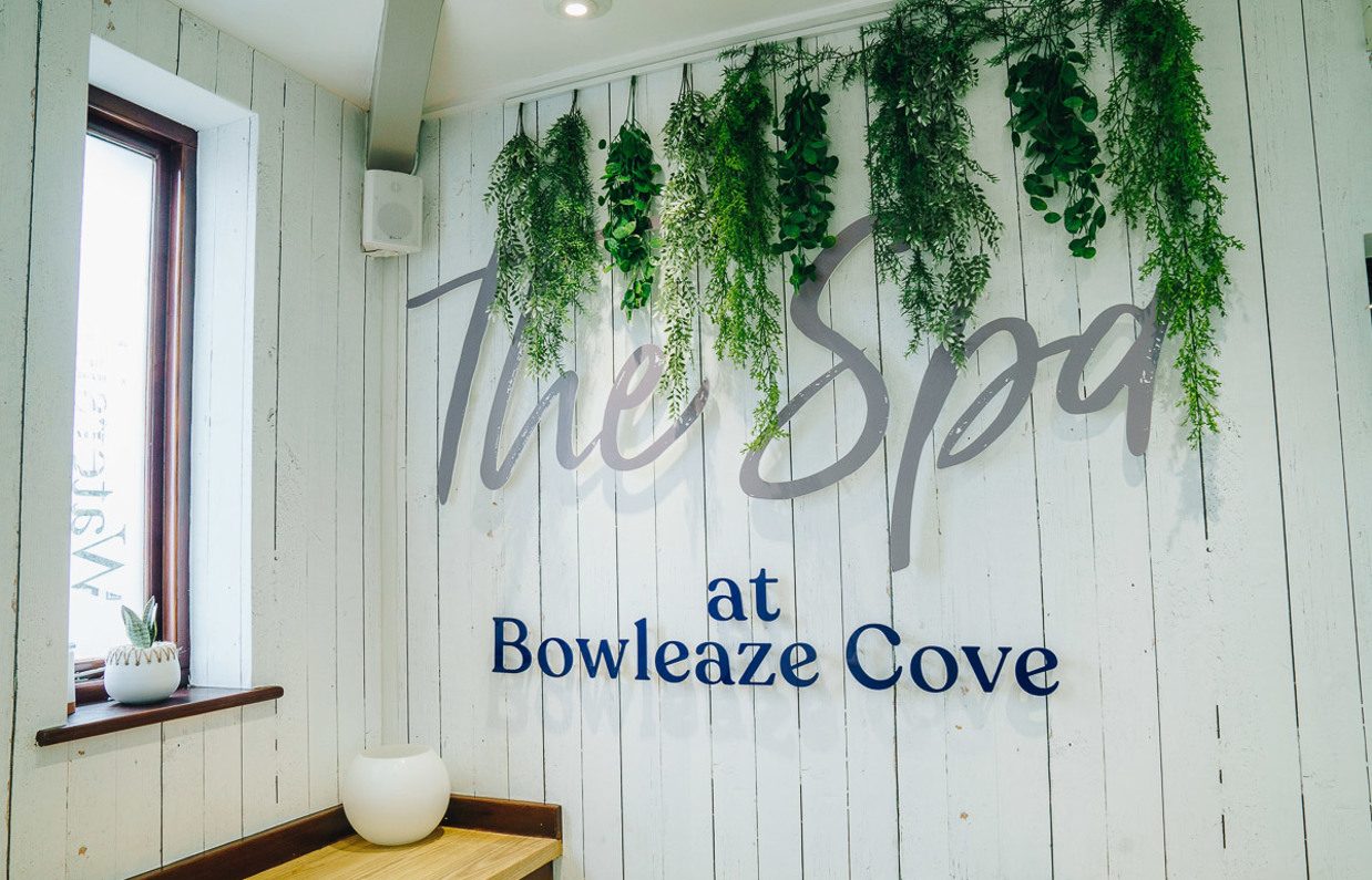 The entrance and reception of the Spa at Bowleaze Cove Holiday Park & Spa