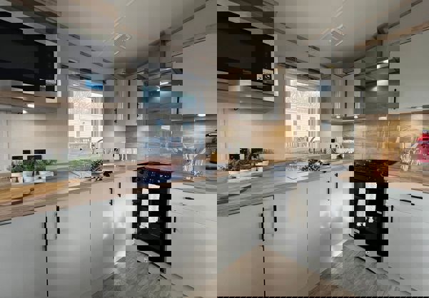 Internal of a Caravan Kitchen