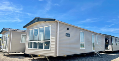 External of a caravan on pitch 