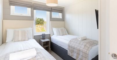 Internal of a cabin twin bedroom