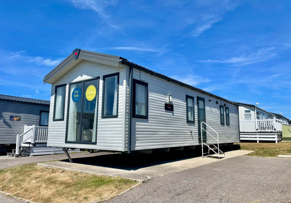External of a caravan on pitch 