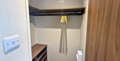 Internal of a caravan storage area