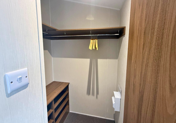Internal of a caravan storage area