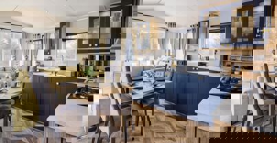 Internal of a Caravan Living Space