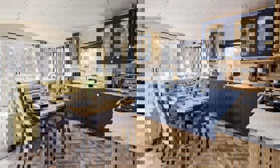 Internal of a Caravan Living Space