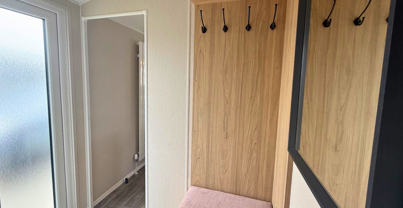 Internal of a caravan entranceway