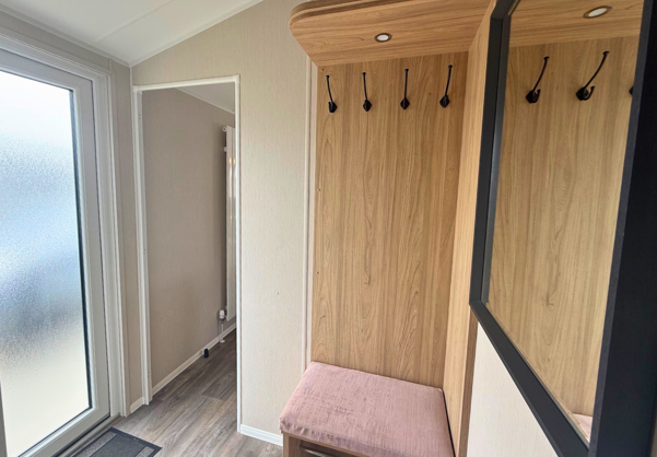 Internal of a caravan entranceway