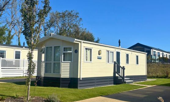 External of a caravan on pitch