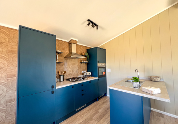Internal of a luxury lodge kitchen 