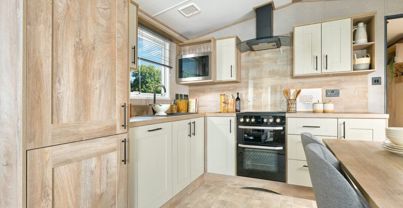 Internal of a Caravan Kitchen
