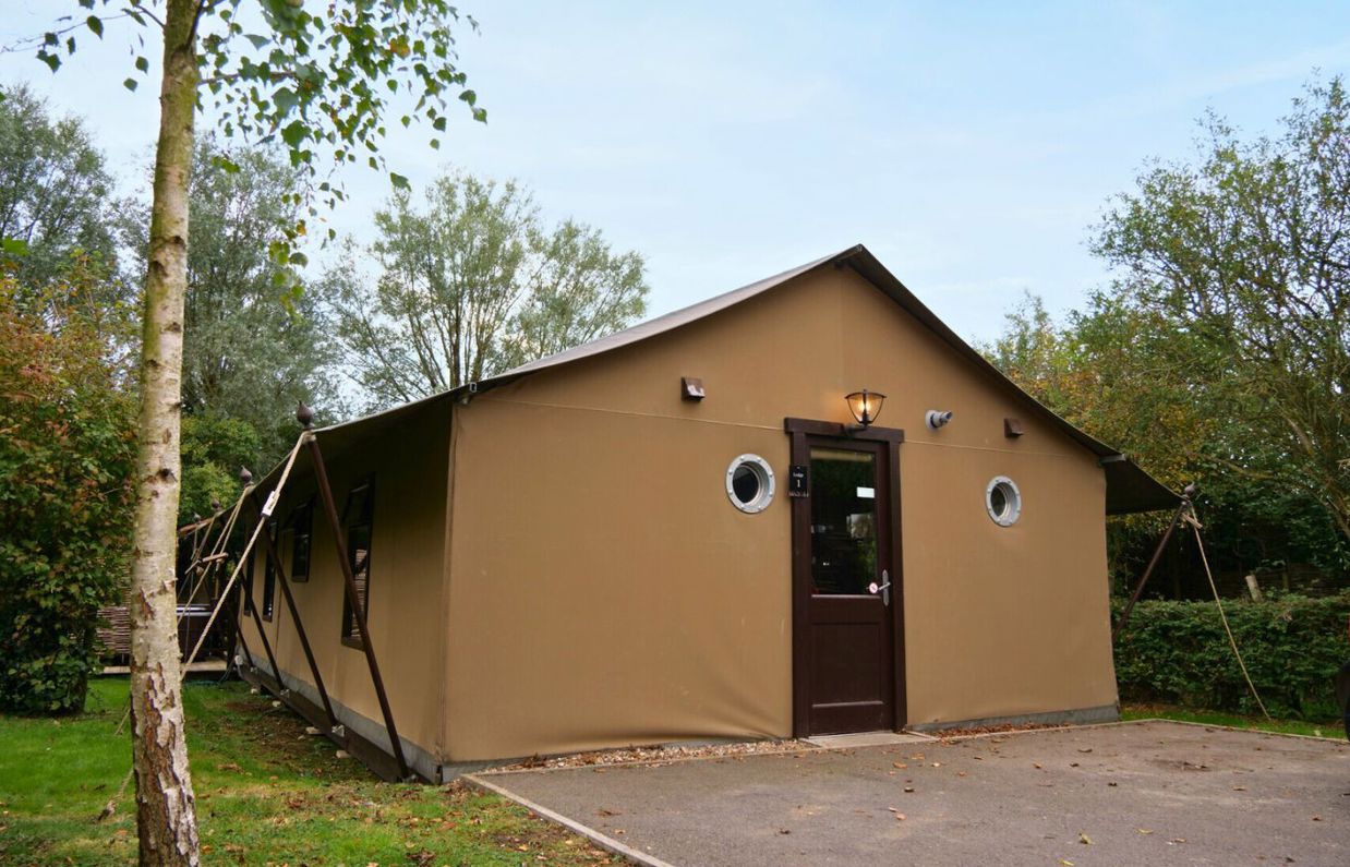 External of safari tent