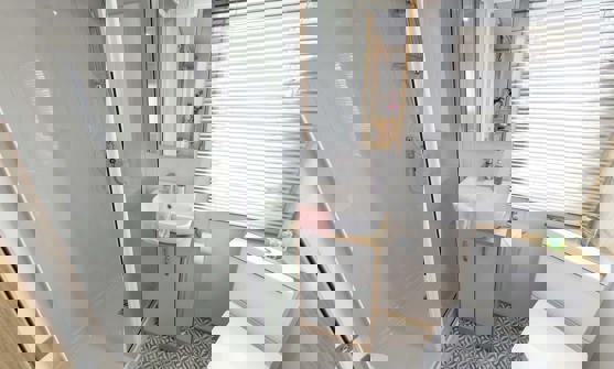 Internal of a Caravan Bathroom