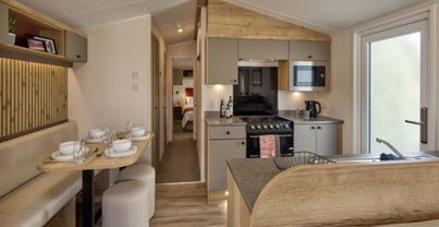 Internal of Caravan Kitchen Diner