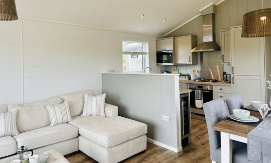 Internal of a Lodge Open Plan Living Space