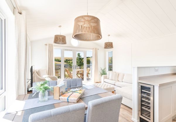 Internal of a cabin open plan living space