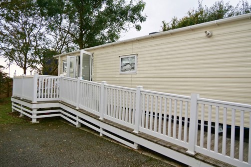 External of an accessible caravan ramp to entrance
