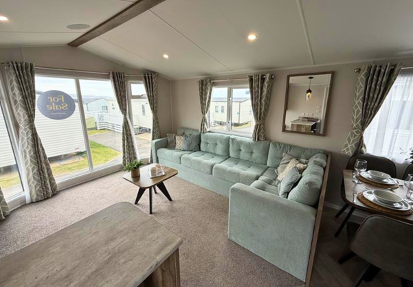 Internal of a caravan lounge