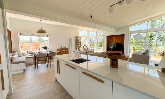 Internal of a luxury lodge kitchen
