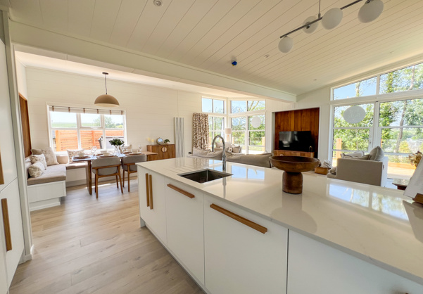 Internal of a luxury lodge kitchen