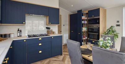 Internal of a Caravan Kitchen Diner