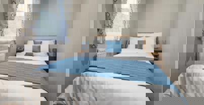 Internal of Caravan Double Bedroom