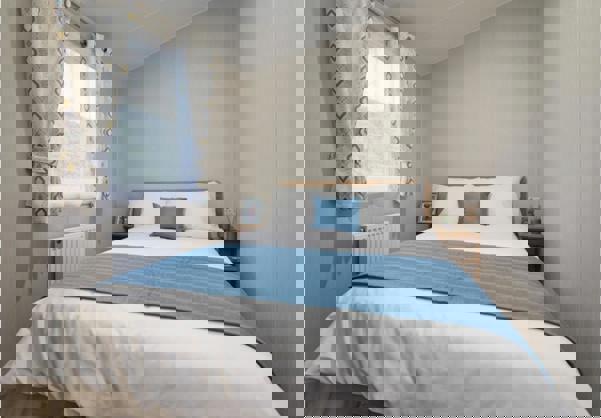 Internal of Caravan Double Bedroom