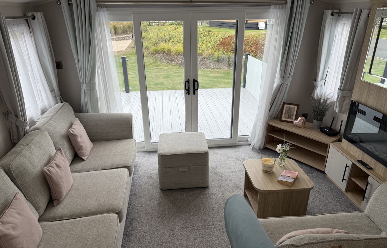 Internal of a caravan lounge