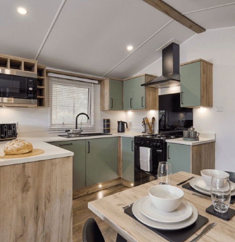 Internal of a Caravan Kitchen