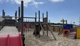 An outdoor play area beside Stargazy Bar & Grill