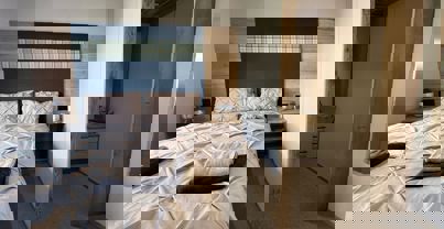 Internal of a Caravan Master Bedroom and Dressing Area