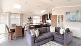 Internal of a lodge open plan living space