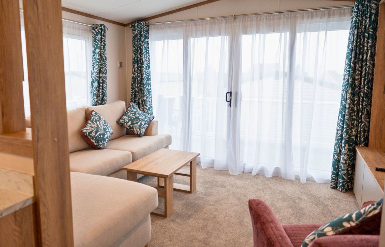 Internal of a caravan lounge