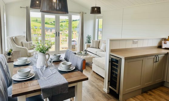 Internal of a Lodge Open Plan Living Space