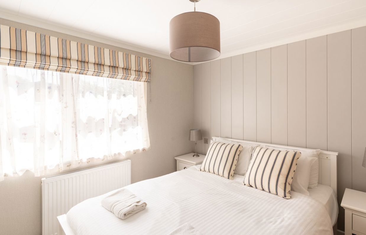 Internal of a lodge master bedroom
