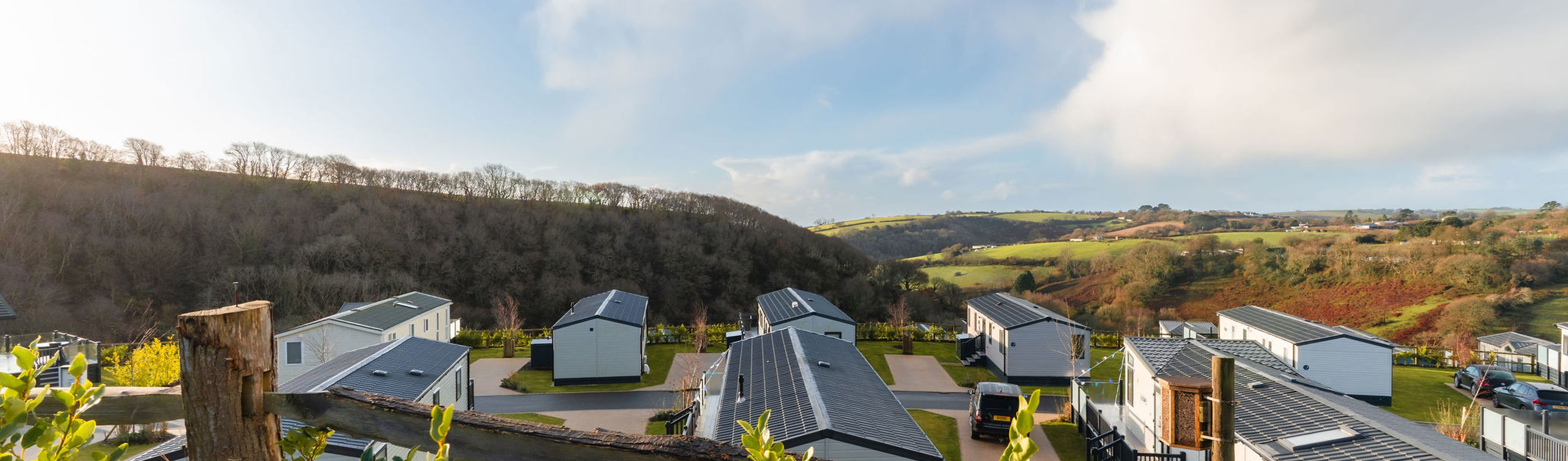 Countryside views and holiday homes