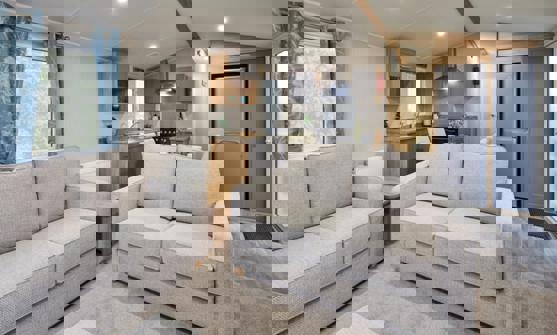 Internal of Caravan Living Space