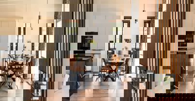 Interior of a Super Lodge Dining Area