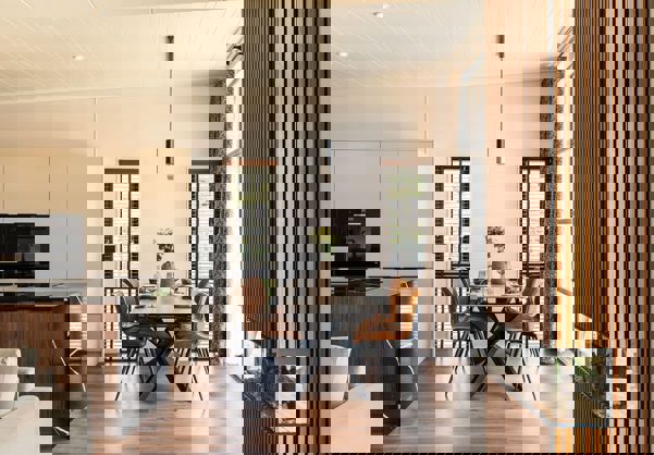 Interior of a Super Lodge Dining Area