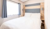 Internal of a caravan master bedroom