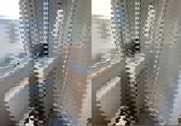 Internal of a Caravan Bathroom