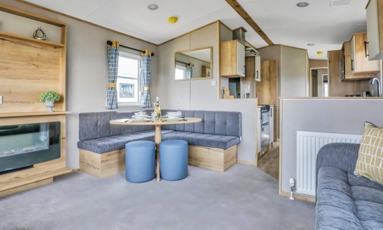 View of Dining Area and Kitchen from Lounge